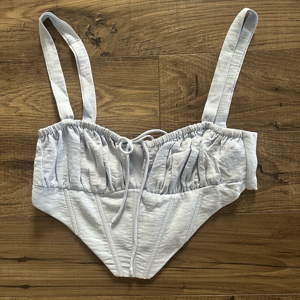 Princess Polly Corset Top Light Blue